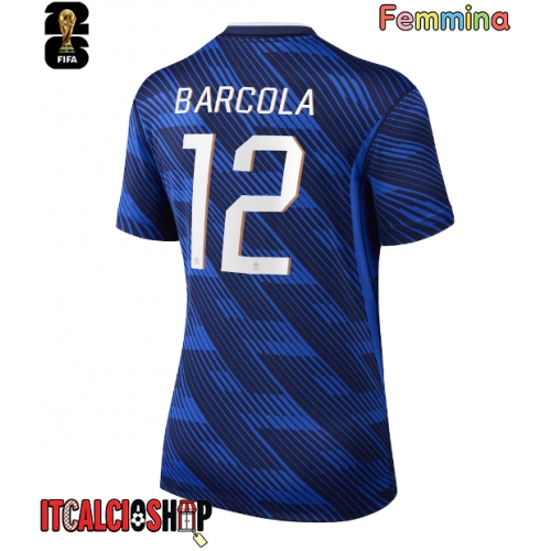 Francia Bradley Barcola #12 Prima Maglia Femmina Mondiali 2026 Manica Corta